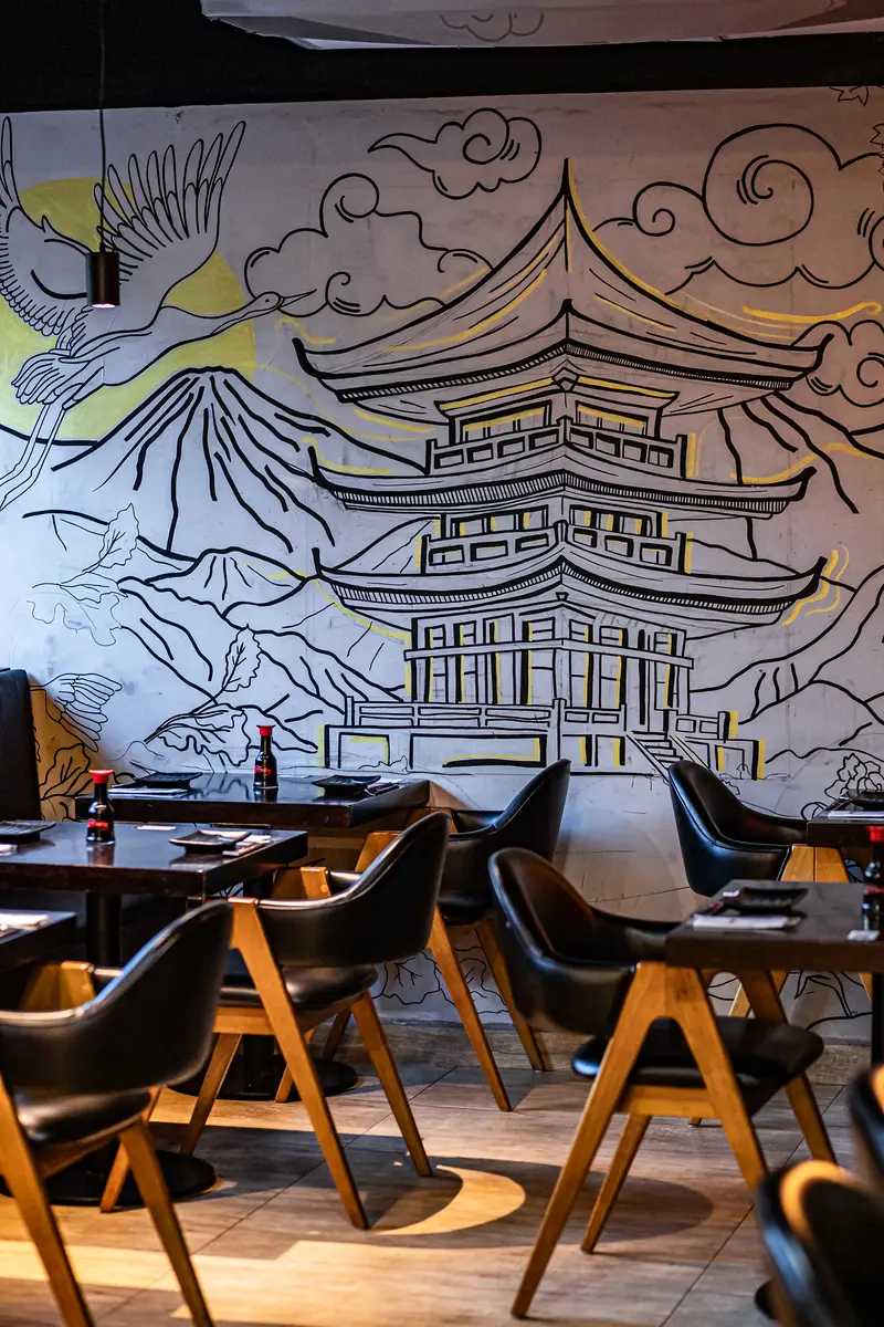 Ambiente do Nashy Sushi Lourdes