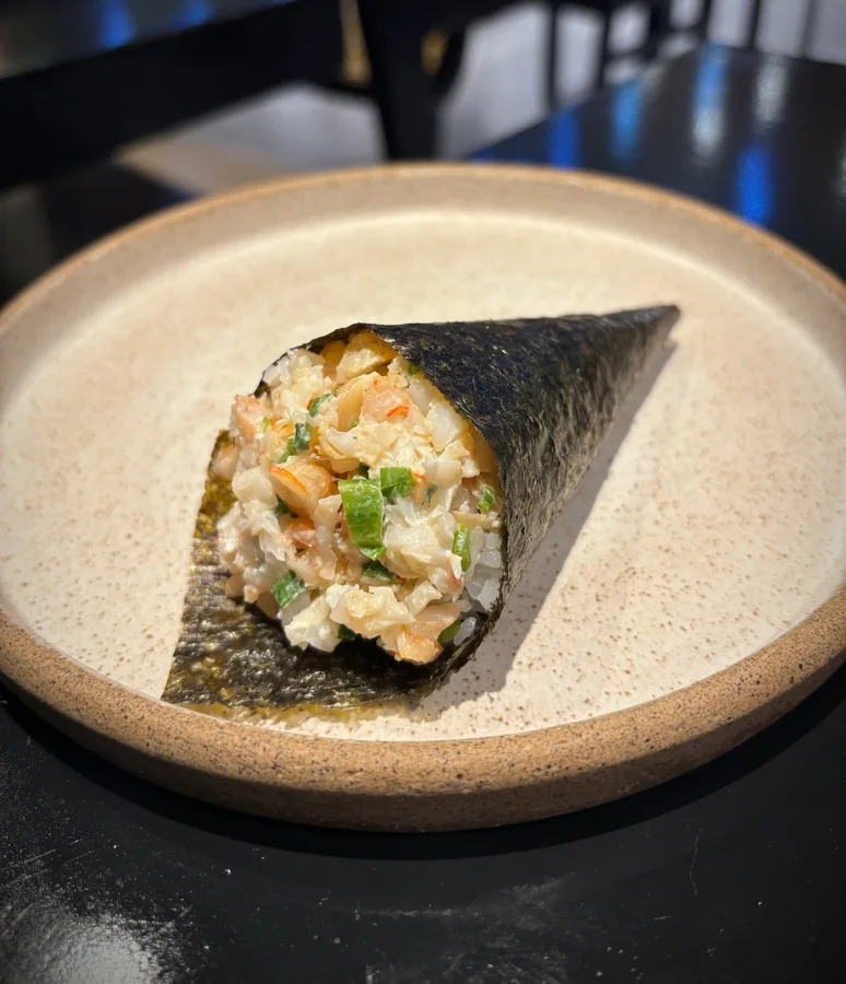 Temaki de camarão